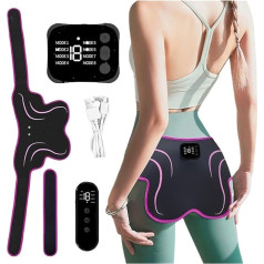 Psyfwznkny Booty Trainer, ABS стимулятор, умный портативный тренажер для подъема попы, 6 регулируемых режимов, портативный тонер для мышц попы для трени