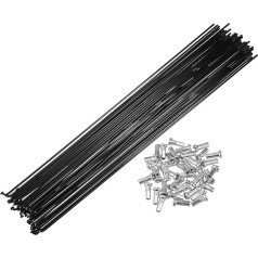 X AUTOHAUX 40 x 14G Стальные велосипедные спицы длиной 292 мм с ниппелями для большинства велосипедов