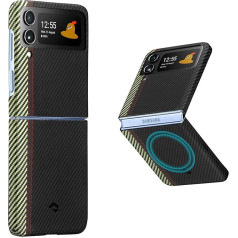 Магнитный чехол pitaka MagEZ Case 3 для Samsung Galaxy Z Flip 4 Ультратонкий защитный чехол из арамидного волокна, прочный и устойчивый к царапинам, с комфорт