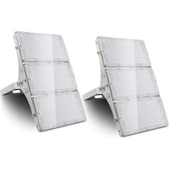 SOLIKU 2 x 300 Вт светодиодный прожектор, супер яркий рабочий свет, 24000 лм, охранный свет, наружный прожектор, водонепроницаемый IP65 6500 K, холодный б