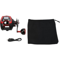 Электрическая счетная рыболовная катушка CHICIRIS, Max Drag 18 кг 6.4:1 Baitcasting Reel, Accurate Large Capacity with Storage Bag for