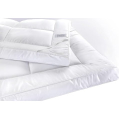 Матрас Sapphire Mattress Topper - толщиной 10 см с эластичными завязками по углам, стеганая подушка, мягкая и пушистая. Гипоаллергенное полое волокно. (Д