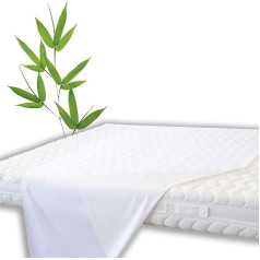 ROVESI Bamboo Mattress Topper Waterproof Washable Fluffy (Pieces 1, 120 x 240)