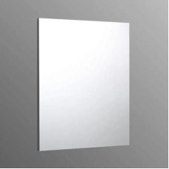 KIAMAMI VALENTINA Простое зеркало для ванной комнаты с серой рамой из ABS 70 x 60 см