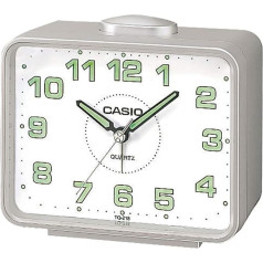 Casio TQ218/8 Будильник для путешествий, серебристый