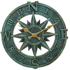 Taodyans Открытый Настенные Часы 30 см Водонепроницаемый Кварцевые Батарейки Работает Круглые Часы Ретро Главная Кухня Гостиная Украшения Час