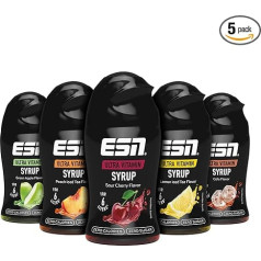 ESN Ultra Vitamin Syrup, 5 x 65 мл, смешанная упаковка, сироп без сахара с витаминами и нулевыми калориями для приготовления до 30 литров готового напитка