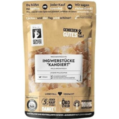 Bremer Gewürzhandel Кусочки имбиря, засахаренные, мягкий вкус, вкусная закуска, 3 x 200 г