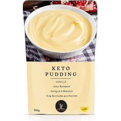 Keto Pudding Bulk Pack Vanilla | For Low Carb & Keto Diet | 0.2g Net Carbs | High Fibre
