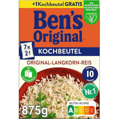 BEN'S ORIGINAL™ Original Long Grain Rice 10 Minutes in Cooking Bag 875g