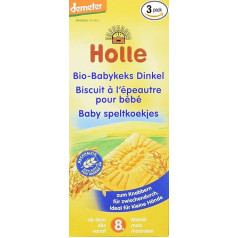 Holle Organic Baby Biscuit Spelt Pack of 3 (3 x 150 g)