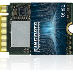 KINGDATA 512GB M.2 2230 SSD NVMe PCIe Gen 3.0x4 Внутренний твердотельный накопитель для PS5, Steam Deck, Microsoft Surface, ультрабуков, ноутбуков, настольных компьютеров, GPD (M