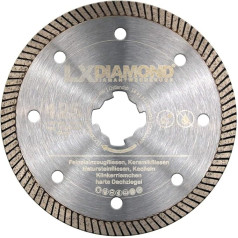 LXDIAMOND Алмазный отрезной диск 125 мм Премиум алмазный диск для керамогранита Плитка из натурального камня Подходит для/совместим с угловой ш