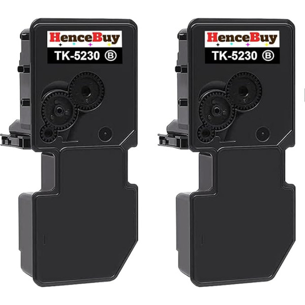 HenceBuy TK5230K Черный тонер Совместим с Kyocera TK-5230 TK-5220 TK5220 Тонер-картриджи для принтера Kyocera ECOSYS P5021cdn P5021cdw M5521cdn M5521cdw (2 черный)