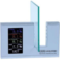 UV-Index-Messgerät Lichtdurchlässigkeitsmessgerät LS182 Solarfilm-Transmissionsmessgerät 365 nm UVT 940 nm IRT und VLT SHGC Einfache Bedienung Hohe Präzision