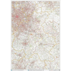 Стокпорт - SK - Postleitzahl Wandkarte - Papier