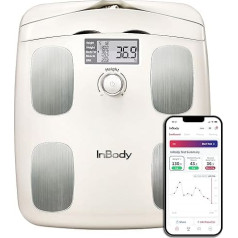 Умные весы InBody DIAL H20N с 8 точными электродами для анализа всего тела, Bluetooth и приложение для контроля результатов, овсяно-бежевый, макс. 150 кг