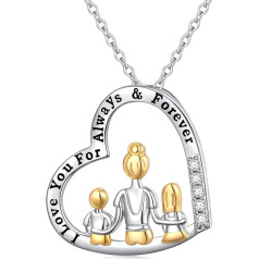 HOOHWE мать дочь ожерелье для женщин 925 стерлингового серебра любовь сердце ожерелье/фото медальон открыть с фотографией кулон ювелирные изд