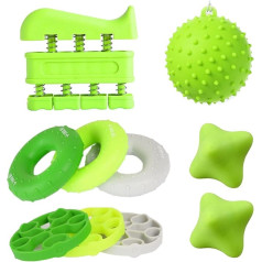 Набор из 10 тренажеров для пальцев Hand Trainer, Hand Grip Finger Trainer Hand Grippper Trainer Strengthener Finger Stretcher, массажный мяч, антистрессовый мяч для захвата, тренаже