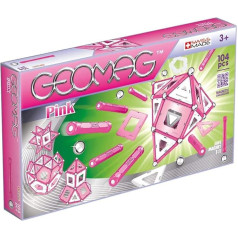 Магнитный строительный набор Geomag 344 Pink (104 детали)
