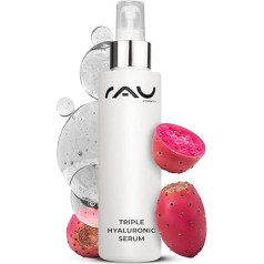 RAU Cosmetics Hyaluronic Serum High Dose - Triple Hyaluronic Serum 100 ml - Сыворотка против морщин с 3 сильными гиалуроновыми кислотами, экстрактом кактусовой груши и пант