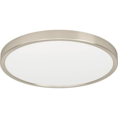 EGLO LED Deckenleuchte Fueva 6, runde Deckenlampe, Aufbaulampe aus Metall in Silber und Kunststoff Weiß, Deckenbeleuchtung warmweiß-kaltweiß, ⌀ 39 см