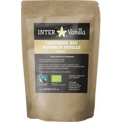 InterVanilla Fairtrade Organic Bourbon Vanilla Powder, 10 г, молотая ваниль из 100% бурбонских стручков, Мадагаскар. Органический ванильный порошок Faitrade (10)