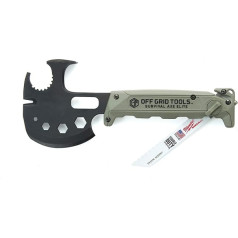Off Grid Tools OGT-SA110 Survival Axe Elite Multitool-Army Green