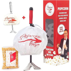 Popcornloop Набор для домашнего кинотеатра со сменным колпаком и кукурузным попкорном бабочкой 500 г Машина для попкорна Домашний кинотеатр Ретр