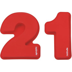 HotShuffle Große 30cm Silikon Anzahl 21 Kuchenform Backen Geburtstag Jubiläum Geburtstagstorte