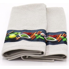 Чайные полотенца Lex's Linens Kitchen Spices & Herbs, комплект из 2 штук