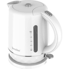 TERRAILLON Электрический чайник Diamond White 1,5 л 2200 Вт Вращающаяся на 360° база Автоматическое выключение и подсветка кнопки Индикатор уровня воды Ре