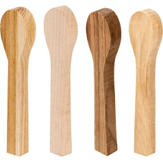 BeaverCraft BB3 Набор ложек для резьбы, ложка для резьбы по дереву, сырая древесина для резьбы, блоки необработанной древесины, заготовки для резь