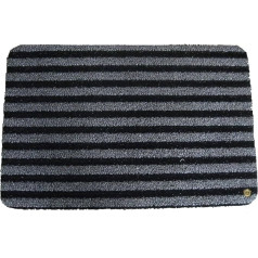 Ha-Ra Purus Extrem Premium I Outdoor Door Mat I Mat Entrance Area Black I 50 x 75 cm I Door Mat Outdoor Weatherproof I Non-Slip Outdoor Mat I Door Scraper Front Door Outdoor