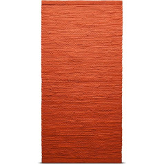 RUG SOLID Cotton Roe Solar Orange