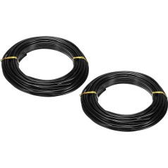 PATIKIL 10 м алюминиевой проволоки, упаковка из 2 ювелирных проволок, алюминиевая проволока, 3 мм, 9 калибров металлической проволоки для изготов