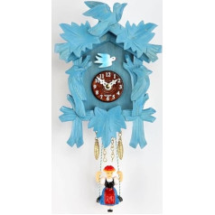 Trenkle Kuckulino Black Forest Часы с кварцевым механизмом и кукушкой, синий TU 2002 SQ blau