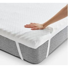 Pikolin Home Memory Foam Mattress Topper, несколько зон, матрас толщиной 7 см, для кроватей 80 см, съемный и дышащий, вязкоэластичный матрас, 80 x 190 см