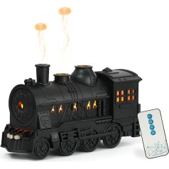 Ароматерапевтический диффузор Lonyiabbi 300 мл Retro Train - увлажнитель с режимом холодного тумана и 2 режимами распыления, увлажнитель в форме поезд