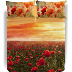 Caleffi Wianocasa Двуспальный комплект постельного белья Campo di Poppies + скатерть Ароматизатор для шкафов