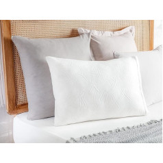 madame coco Visco Pillow, White, Elodie Visco Allergy Sufferers Pillow, Large, 50 x 70 cm, Cooling Pillow Подушка для дома, отеля, Подушка для кровати, Подушка для сна, Подушка для путешес