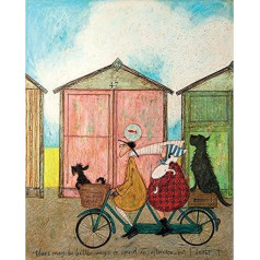 Художественная группа The Sam Toft Возможно, есть лучшие способы провести полдень, но я сомневаюсь в этом Печать на холсте, хлопок, многоцветный,