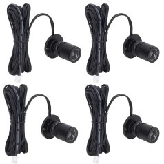 4 Pack регулируемые мини прожекторы, USB Powered искусственный свет, регулируемые мини светодиодные акцентные огни, кабинет прожекторы, 5V для крыл