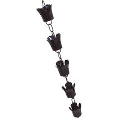 Housoutil медь дождь цепи металла декоративный цветок дождь цепи дождь дивертер дождь замена вниз наконечник для водостоков