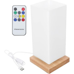 Uonlytech Nordische Tischlampe Nachttischlampe Nachtlicht Dimmable Nachttische Lampe für Schlafzimmer Wohnzimmer Kinderzimmer Büro