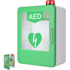 Ящик для хранения дефибриллятора AED, настенный шкаф для дефибриллятора AED со светом и сигнализацией, подходит для большинства моделей AED, ре