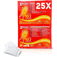 Активируемые воздухом грелки для рук - 25 штук - без батареек - без микроволновки - без топлива - идеально подходят для активного отдыха и холо