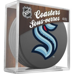 Подставки для хоккейных шайб Inglasco Seattle Kraken NHL (набор из 4)