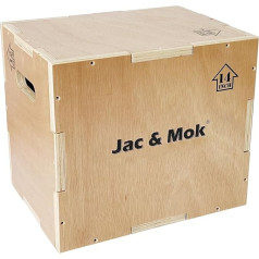 JacMok 3 в 1 Деревянная плио-бокс-прыжковая коробка нескользящая плиометрическая коробка для прыжковых упражнений - тренировочная степ-платфо