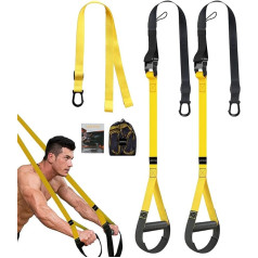UONNER Suspension Trainer Kit Sling Training Strap System Bodyweight Home Resistance Kit with Handles Fitness Trainer